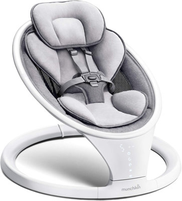 Munchkin Baby Swing Electric Bluetooth Rocker Bouncer Chair Portable White from B&Q