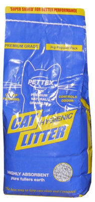 Pettex Grey Premium Cat Litter Granules - Pack Of 6 3Kg