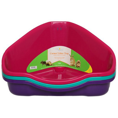 Walter Harrisons Harrisons Small Animal Corner Litter Tray 49Cm High Corners For Small Animals from B&Q