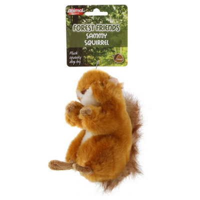 Animal Instincts Forest Friends Sammy Squirrel Super Soft & Squeaky Small from B&Q