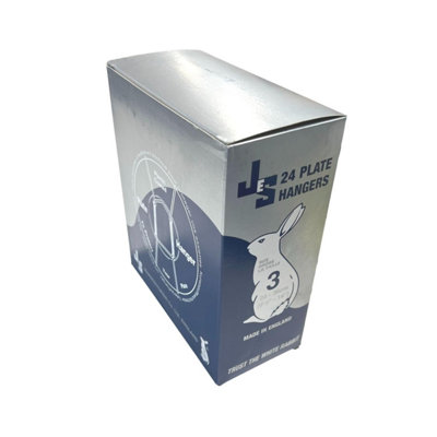 Jes Hanging Plate Wire No 3 White-Coated Steel (24Cm-36Cm) Pack Of 24 from B&Q