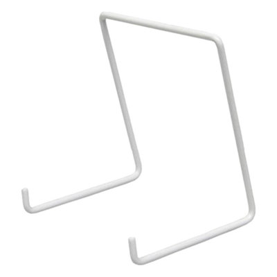 B&Q -  Pack Of 10 Medium 115mm (4.5In) White Wire Plate StandsSize 4