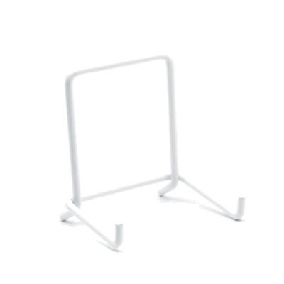B&Q -  Very Small 65mm Wire Strut Plate Display Stand WhiteSize 2Pack Of 10