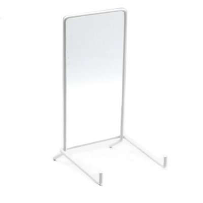 B&Q -  Pack Of 10 Extra Large 165mm Wire Strut Plate Display Stands WhiteSize 6