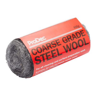 Prodec 400G Coarse Grade Steel WoolWire Wool For CleaningPolishing & Surface Preparation from B&Q