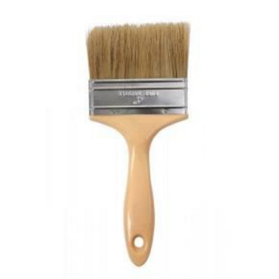 Prodec Plastic Handle White Bristle Laminating Brush 4"