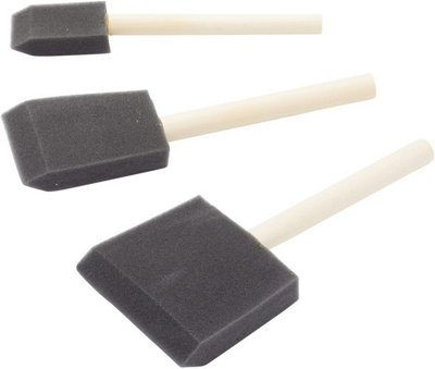 Fit For The Job Foam Brush Set (3 Piece) | Foam Padded Cutting in Brushes - Image 7