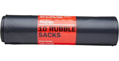 Prodec Roll Of 10 Heavy Duty Rubble Sacks For Trade And Domestic Waste from B&Q