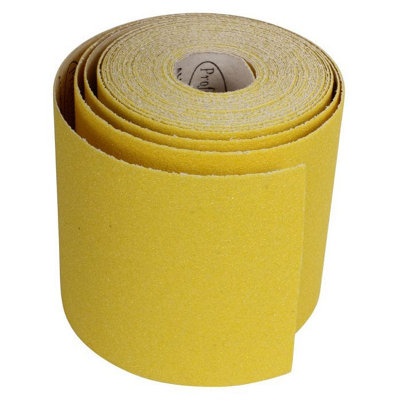 Prodec 10M Roll Yellow Aluminium Oxide Abrasive Sanding Paper For Sanding from B&Q