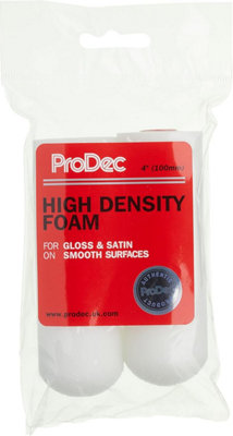 Prodec 2 Pack 4" High Density Foam Mini Paint Rollers For Gloss And Satin Paints from B&Q