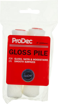 Prodec 2 Pack 4 Inch Gloss Pile Mohair Mini Paint Rollers For A Smooth Finish With Gloss And Satin Paints from B&Q
