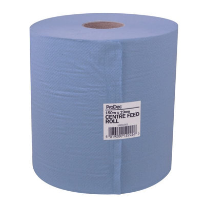 Prodec Paper Towel Roll 150 Metres X 19Cm Blue Industrial 2 Ply Catering Umsu001 from B&Q