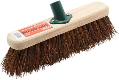 Prodec 12" Natural Palmyra Fibre Stiff Sweeping Broom Head For Outdoor Sweeping from B&Q