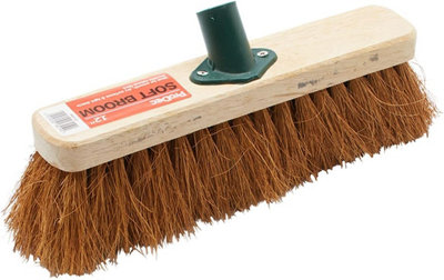 Prodec 12 Inch Natural Coco Fibre Soft Sweeping Broom Head For Indoor And Outdoor SweepingBrownPmso1201 from B&Q
