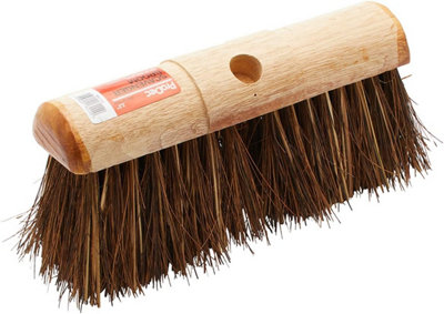Prodec 13" Natural Palmyra Fibre Stiff Scavenger Broom Head For Heavy Duty Outdoor Sweeping from B&Q
