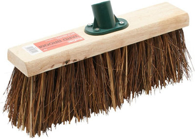 Prodec 13" Natural Palmyra Fibre Stiff Yard Broom Head For Heavy Duty Outdoor Sweeping from B&Q