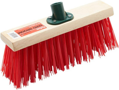 Prodec 13" Synthetic Fibre Yard Broom Head For Heavy Duty Outdoor Sweeping from B&Q
