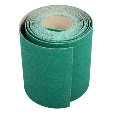 B&Q -  5M Roll Green Aluminium Oxide Abrasive Sanding Paper For Sanding