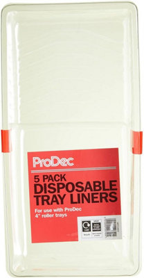 Prodec 5 Pack Disposable 4 Inch Mini Paint Tray Liners For Quick No Mess Colour Changes from B&Q