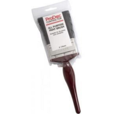 Prodec Contractor All Purpose Paint Brush Suitable For All Paints And Varnishes Wooden Handle 3"