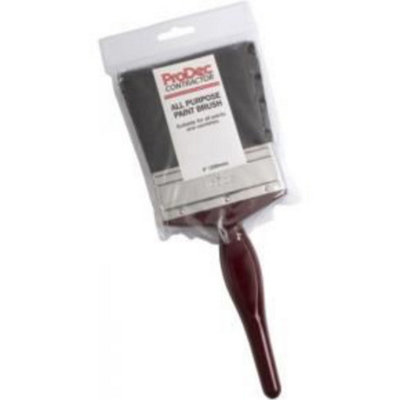 Prodec Contractor All Purpose Paint Brush Suitable For All Paints And Varnishes Wooden Handle 4"