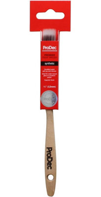 Prodec Premier Trade Professional Synthetic Paint Brush For A Smooth Finish Painting With EmulsionGloss And Satin 12mm from B&Q