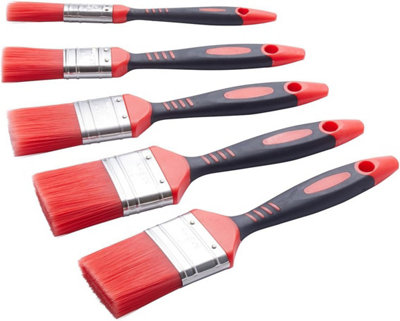 Fit For The Job 5 Pc Loss Free Soft Grip Paint Brush Set For A Smooth Finish With No Bristle Loss from B&Q