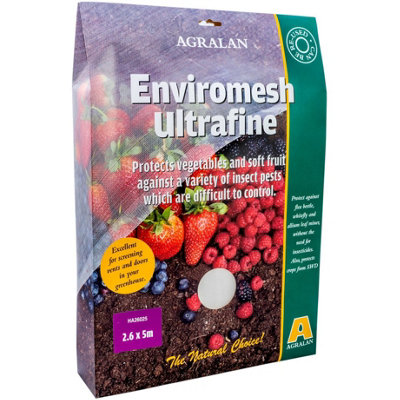 Agralan Enviromesh Ultrafine  Insect Netting 2.6 X 5M from B&Q