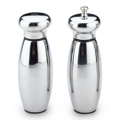 Grunwerg Gmill 2 Piece Pepper Mill & Salt ShakerMirror Finish15Cm from B&Q