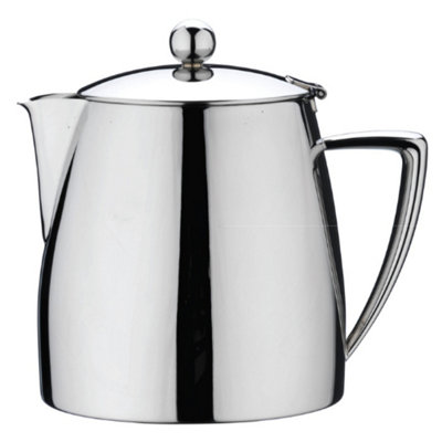 Café Stål Café Stal Art Deco Thermal Teapot35Oz / 1000Ml / Serves 3-4 MugsDouble Wall Insulated Stainless SteelMirror Polished from B&Q