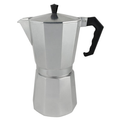 Café Olé Stovetop Coffee Maker480Ml / 12 Espresso CupsAluminium Italian Moka PotGas Hob Only from B&Q