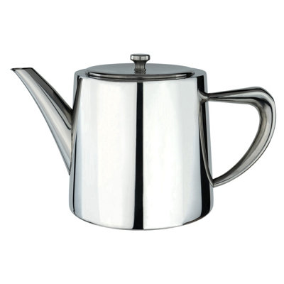 Café Olé Derwent Teapot48Oz / 1360Ml / Serves 4-6 MugsStainless SteelModern Teapot DesignMirror FinishPerfect Pour Spout from B&Q