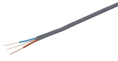 B&Q -  Grey Twin & Earth Cable 1mm² X 25M