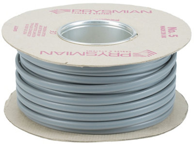 Prysmian Grey Twin & Earth Cable 2.5mm² X 50M from B&Q
