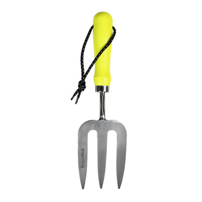 Burgon & Ball Yellow Hand Fork from B&Q