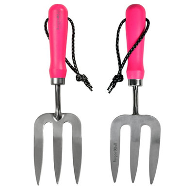 Burgon & Ball Pink Hand Fork from B&Q