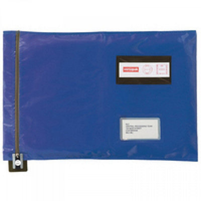 SecuPro Gosecure Flat Mailing Pouch 355 X 381 mm Blue from B&Q