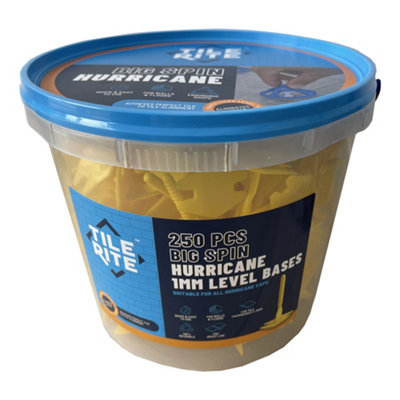 Tile Rite Big Spin Hurricane Tile Levelling Spacer Bases1mm Grout Joint3-15mm TilesPack Of 250 from B&Q