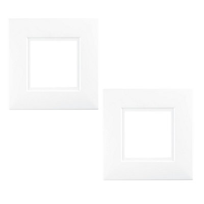 2 white finger plates protect wall around switch socket - Image 2