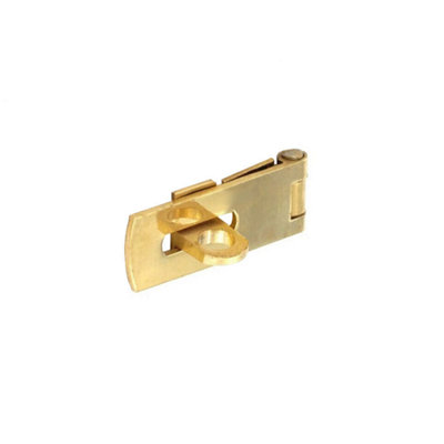 Charles Watson Solid Brass Hasp & Staple 38mm Cupboard Lock from B&Q