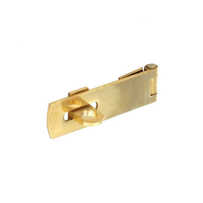 Charles Watson Solid Brass Hasp & Staple 50mm Cupboard Lock from B&Q