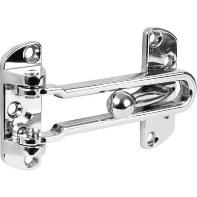 Charles Watson Polished Chrome Door Guard High Security 110mm from B&Q