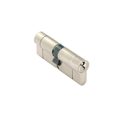 Securit Anti-Bump Euro Cylinder 35/35 (70mm) Nickel With 3 Keys from B&Q