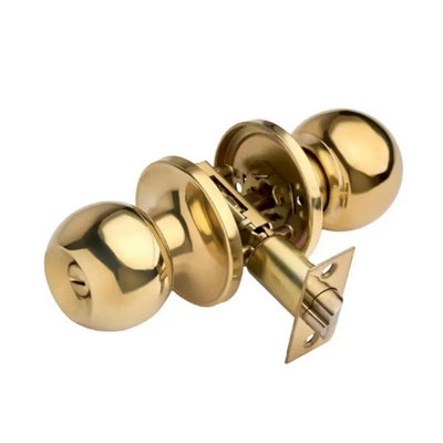  - Privacy Door Knobset 60/70mm Brass
