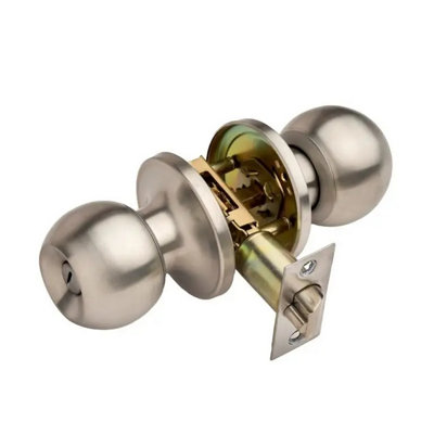  - Privacy Door Knobset 60/70mm Satin Stainless Steel