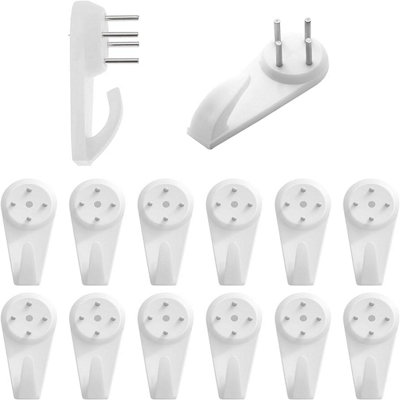 Charles Watson Hard Wall Picture Hook 40mm White Pack Of 10 from B&Q