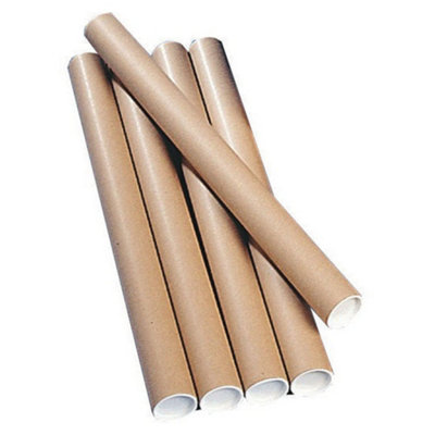 Postal Tube 625x50mm Brown Kraft (25 Pack) PT-050-02-0625 - Image 5