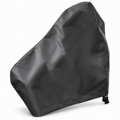 Caravan Hitch Cover Deluxe Faux Leather with Straps and Buckles  Charcoal Black - Image 4