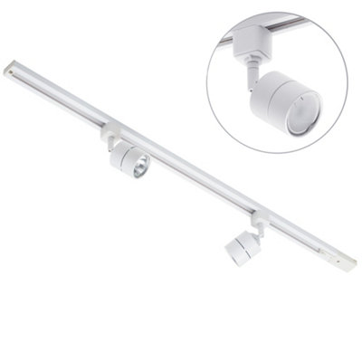 Litecraft Soho White 2 Head 1M Straight Kitchen Ceiling Light With Led Bulbs from B&Q
