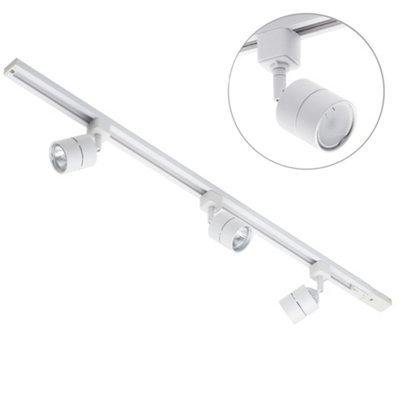 Litecraft Soho White 3 Head 1M Straight Kitchen Ceiling Light With Led Bulbs from B&Q